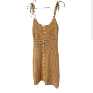 She Made Me mini knit tie dress